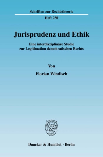 Cover: Jurisprudenz und Ethik