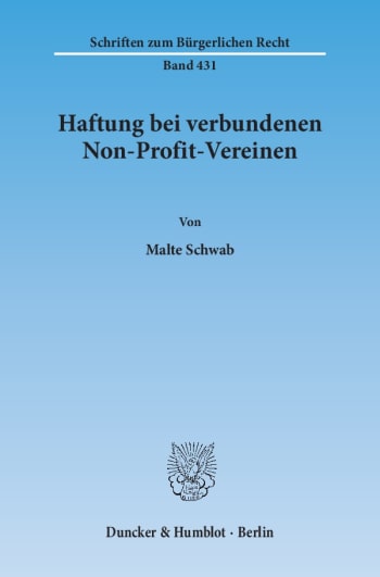 Cover: Haftung bei verbundenen Non-Profit-Vereinen