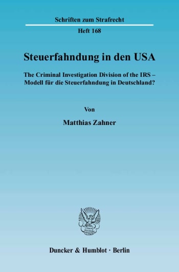 Cover: Steuerfahndung in den USA