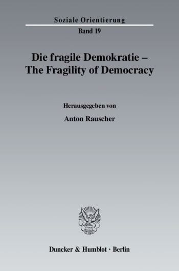 Cover: Die fragile Demokratie / The Fragility of Democracy