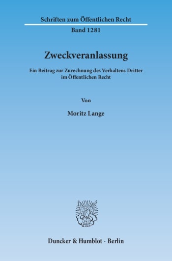 Cover: Zweckveranlassung