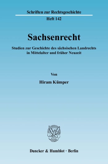 Cover: Sachsenrecht