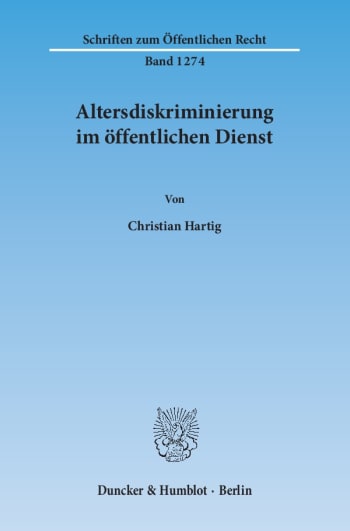 Cover: Altersdiskriminierung im öffentlichen Dienst