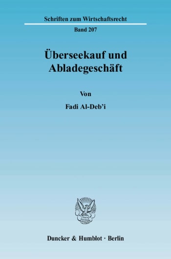 Cover: Überseekauf und Abladegeschäft