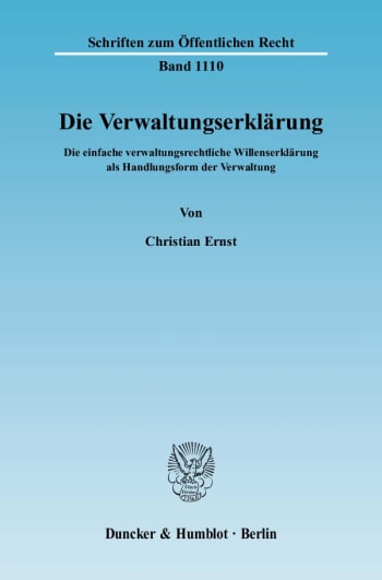 Cover: Die Verwaltungserklärung