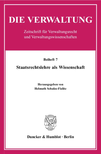 Cover: Staatsrechtslehre als Wissenschaft