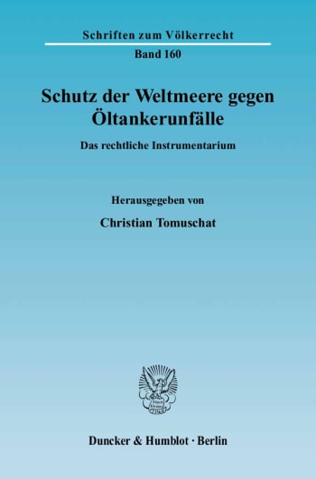 Cover: Schutz der Weltmeere gegen Öltankerunfälle