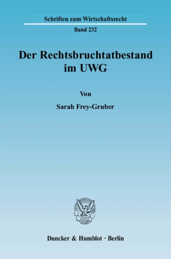 Cover: Der Rechtsbruchtatbestand im UWG