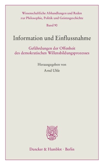 Cover: Information und Einflussnahme