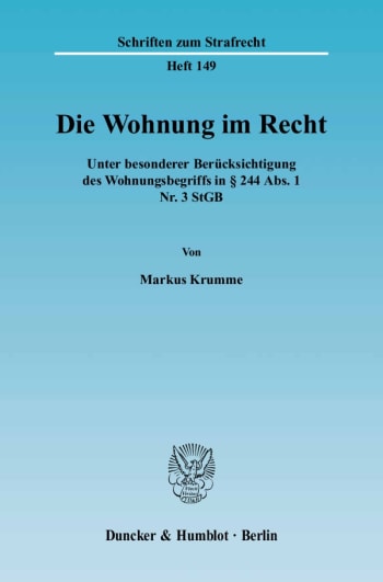 Cover: Die Wohnung im Recht