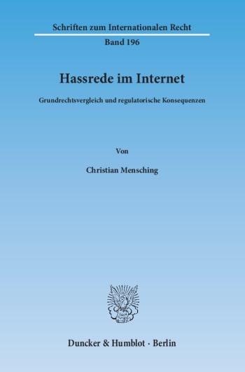 Cover: Hassrede im Internet