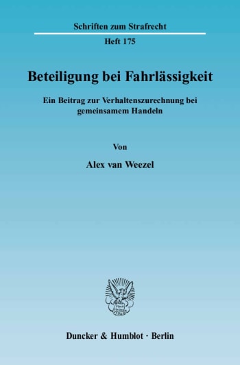 Cover: Beteiligung bei Fahrlässigkeit