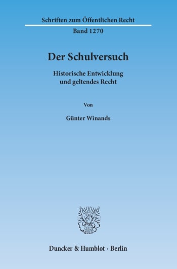 Cover: Der Schulversuch