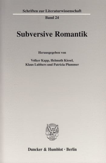 Cover: Subversive Romantik