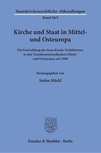 Cover: Kirche und Staat in Mittel- und Osteuropa