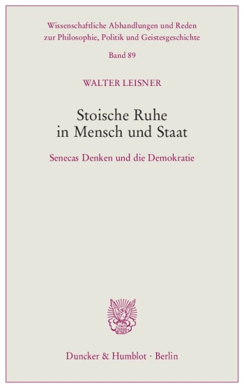 Cover: Stoische Ruhe in Mensch und Staat