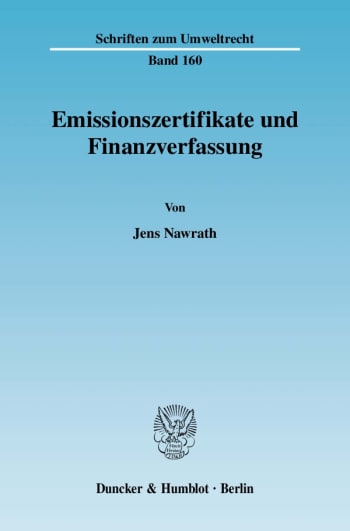 Cover: Emissionszertifikate und Finanzverfassung