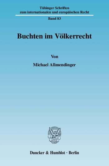 Cover: Buchten im Völkerrecht