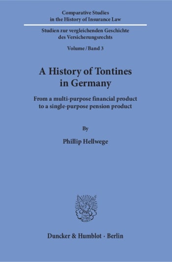 Cover: A History of Tontines in Germany