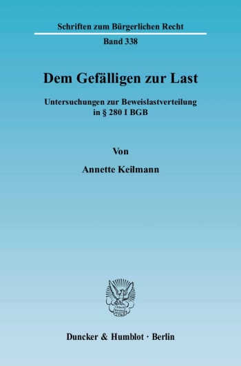 Cover: Dem Gefälligen zur Last