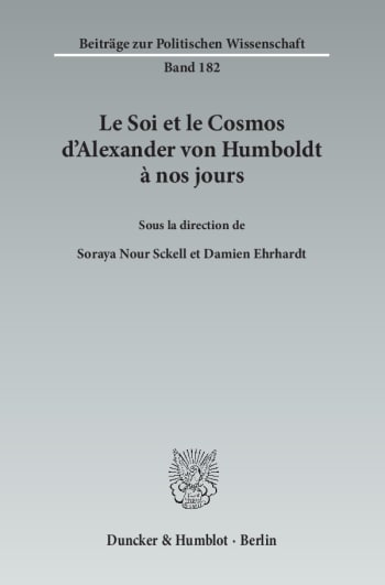 Cover: Le Soi et le Cosmos d'Alexander von Humboldt à nos jours