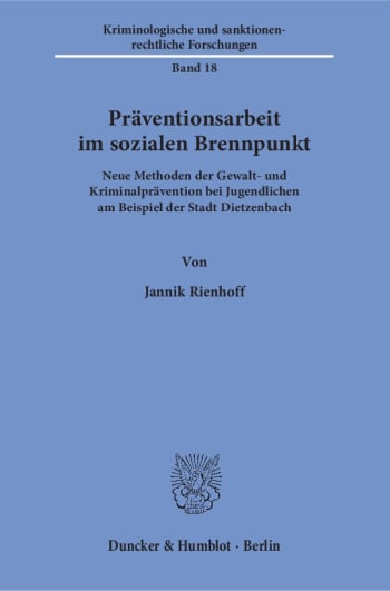 Cover: Präventionsarbeit im sozialen Brennpunkt