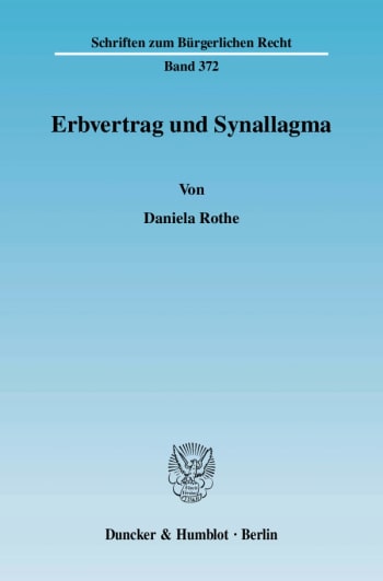 Cover: Erbvertrag und Synallagma