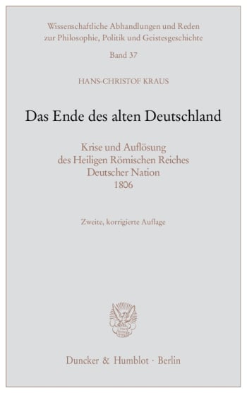 Cover: Das Ende des alten Deutschland