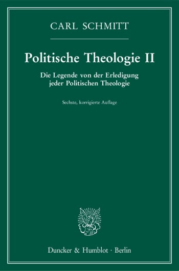 Cover: Politische Theologie II