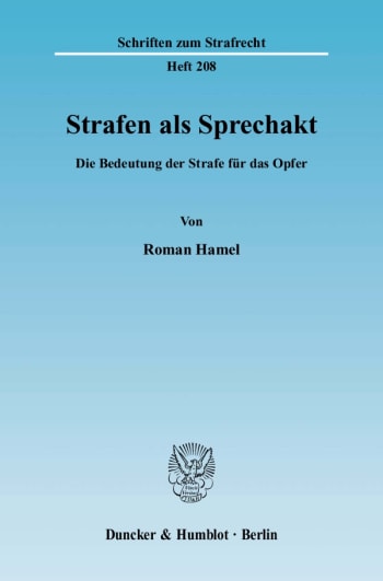 Cover: Strafen als Sprechakt