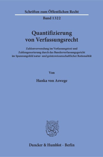 Cover: Quantifizierung von Verfassungsrecht