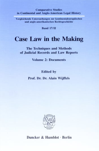 Cover: Case Law in the Making