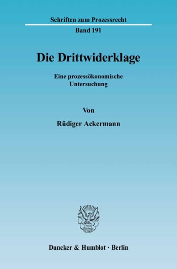 Cover: Die Drittwiderklage