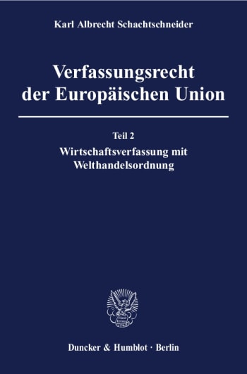 Cover: Verfassungsrecht der Europäischen Union