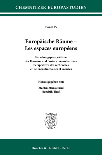 Cover: Europäische Räume – Les espaces européens