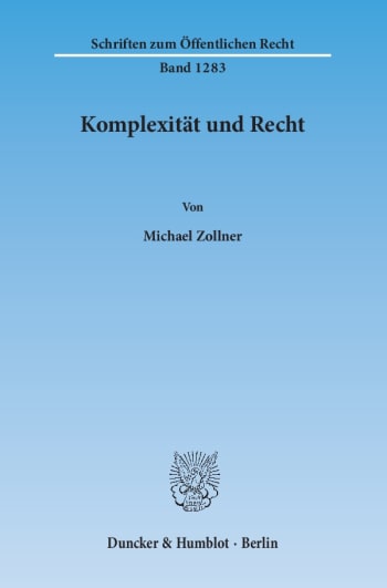 Cover: Komplexität und Recht