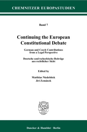 Cover: Continuing the European Constitutional Debate