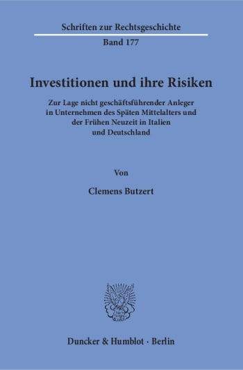 Cover: Investitionen und ihre Risiken