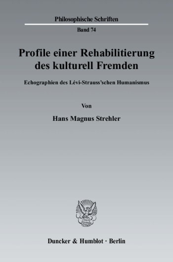 Cover: Profile einer Rehabilitierung des kulturell Fremden