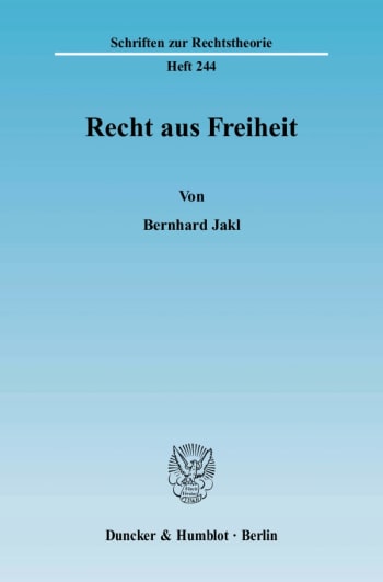 Cover: Recht aus Freiheit