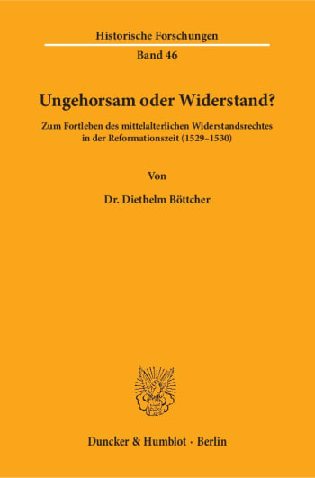 Cover: Ungehorsam oder Widerstand?