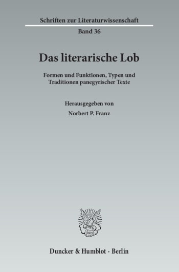 Cover: Das literarische Lob