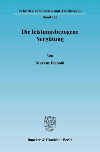 Cover: Die leistungsbezogene Vergütung