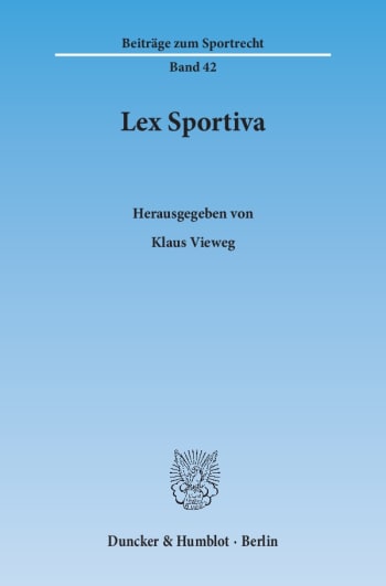 Cover: Lex Sportiva