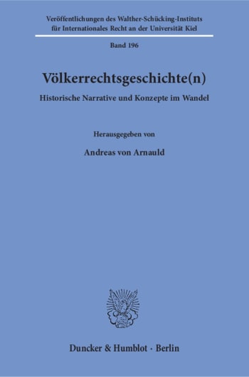 Cover: Völkerrechtsgeschichte(n)