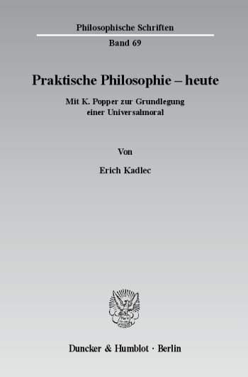 Cover: Praktische Philosophie - heute