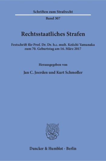 Cover: Rechtsstaatliches Strafen