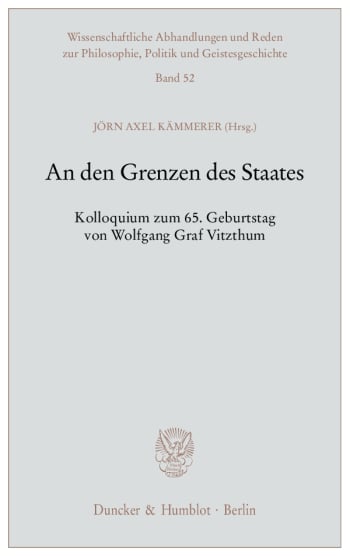 Cover: An den Grenzen des Staates