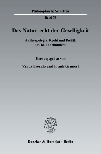 Cover: Das Naturrecht der Geselligkeit