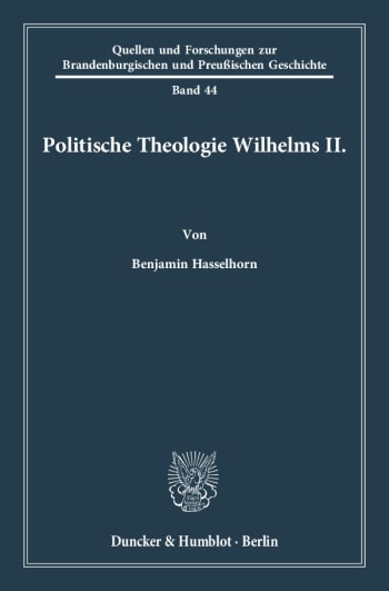 Cover: Politische Theologie Wilhelms II